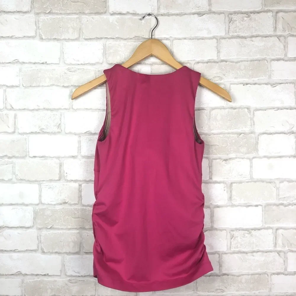 Athleta Built-in Bra Empire V-neck Cami Tank Top Size 34C